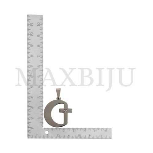 Stainless Steel Cross Medal Pendant (23mm)