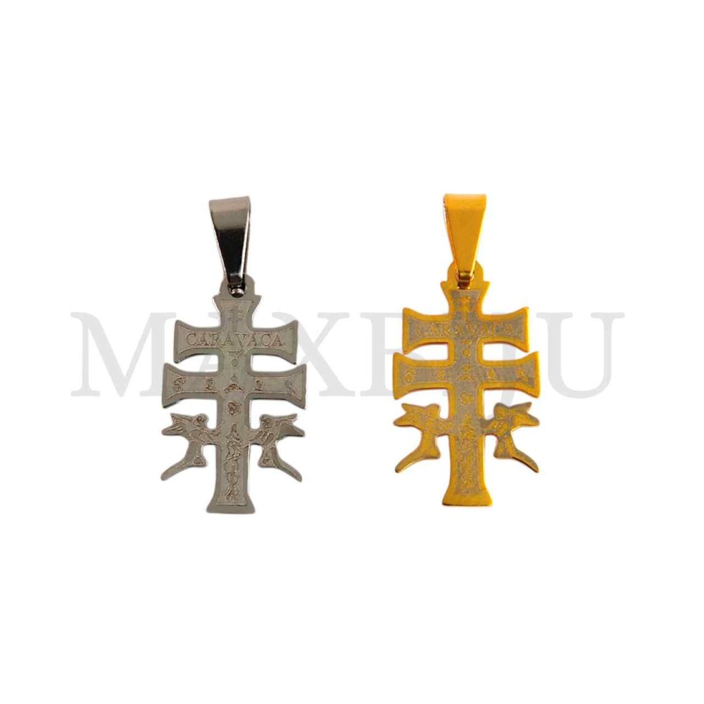 Stainless Steel Caravaca Cross Pendant (21mm)