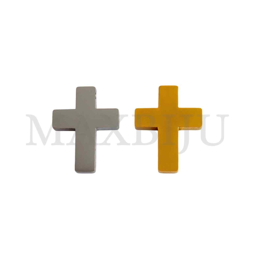 Stainless Steel Cross Pendant (34mm)