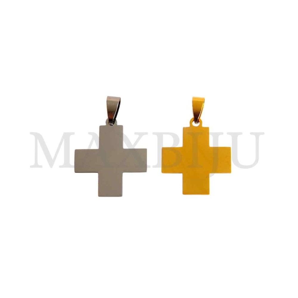 Stainless Steel Cross Pendant (28mm)