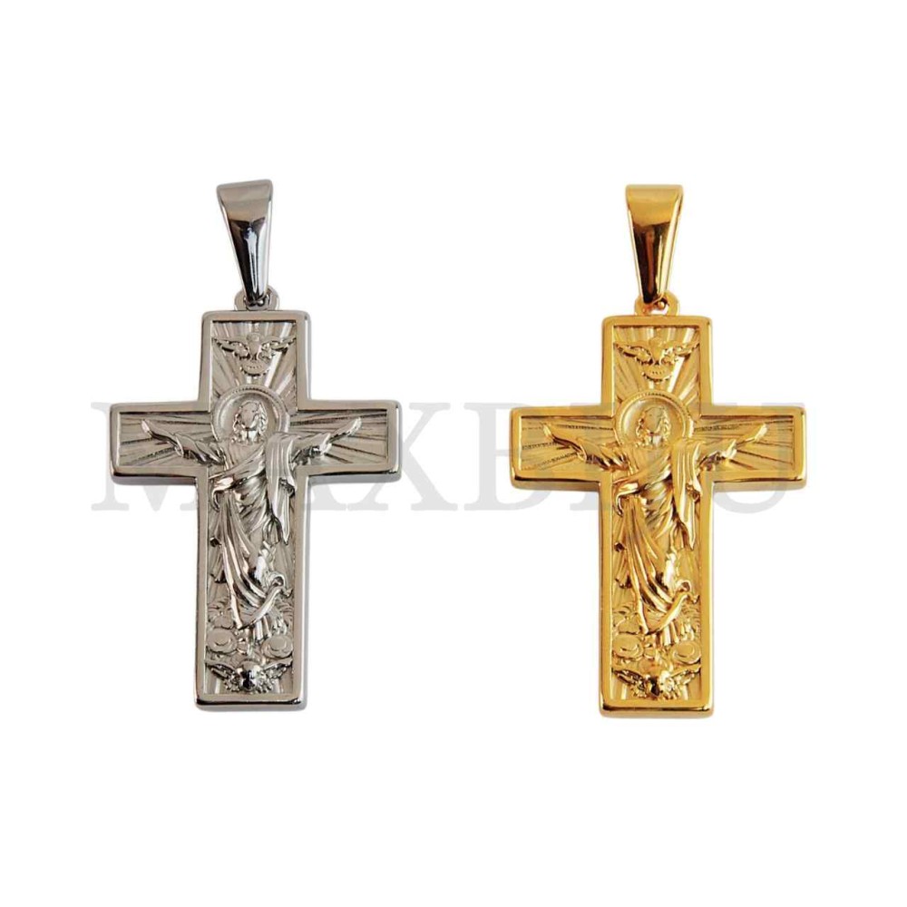 Stainless Steel Cross charm Pendant (38mm)