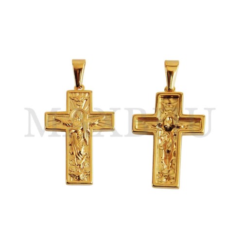Stainless Steel Cross charm Pendant (38mm)