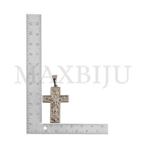 Stainless Steel Cross charm Pendant (38mm)