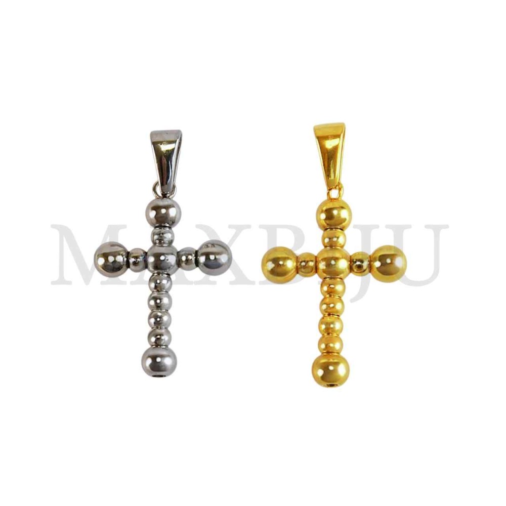Stainless Steel Cross charm Pendant (33mm)