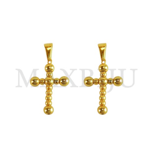 Stainless Steel Cross charm Pendant (33mm)