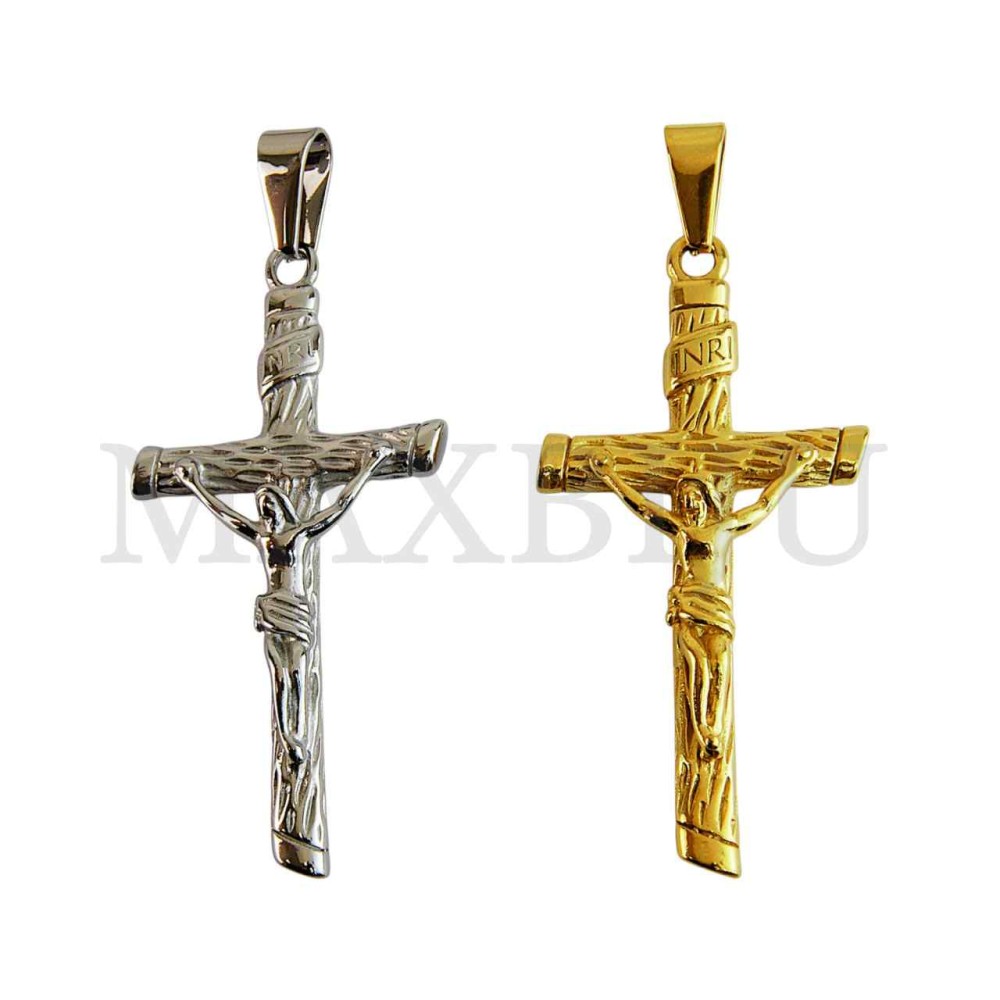 Stainless Steel Jesus Cross charm Pendant (62mm)
