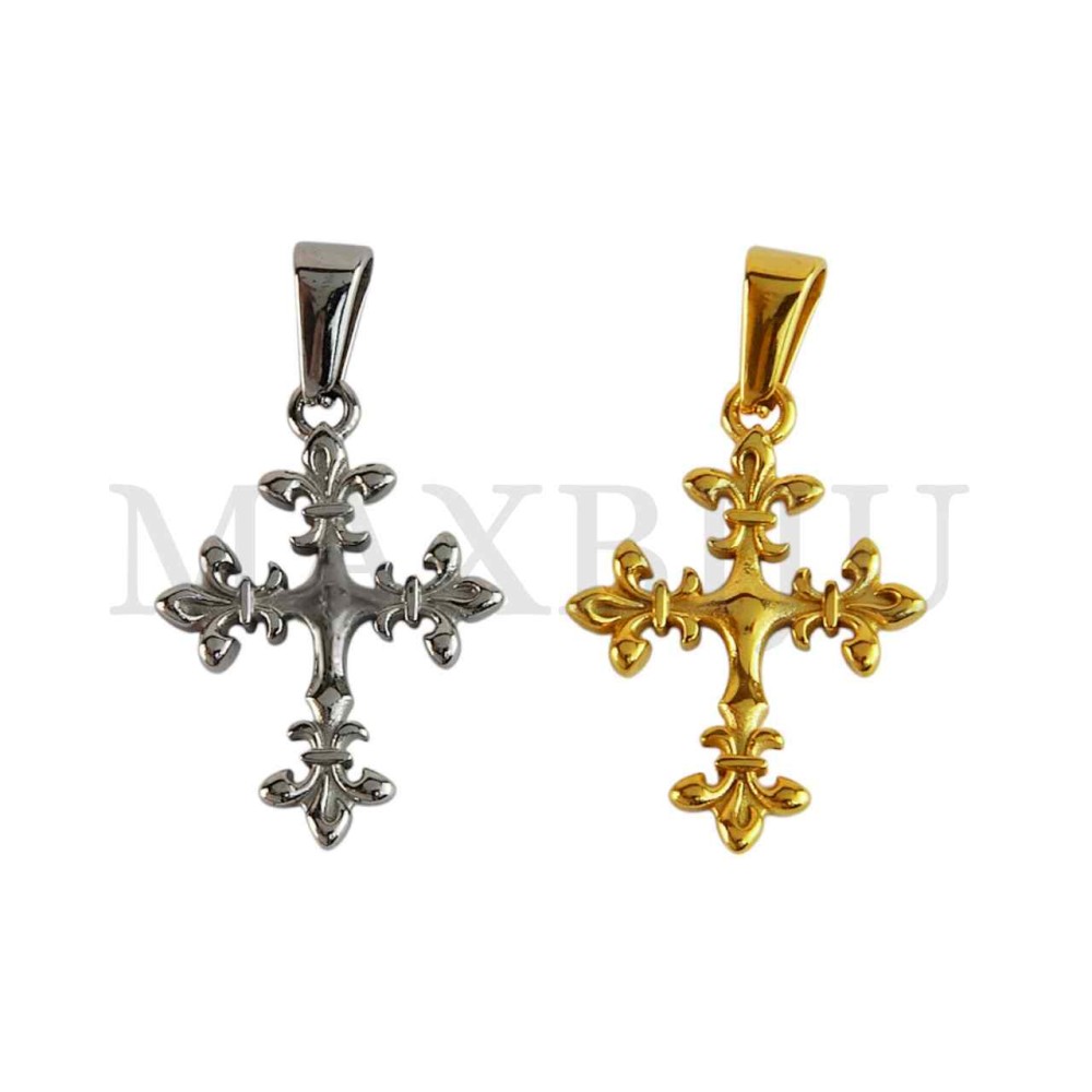 Stainless Steel Cross charm Pendant (25mm)