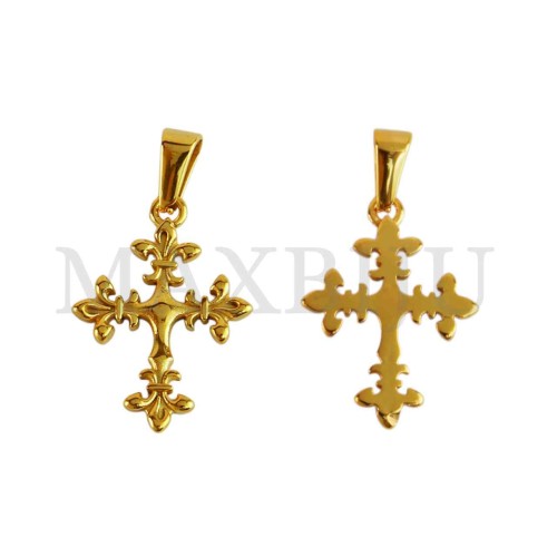 Stainless Steel Cross charm Pendant (25mm)