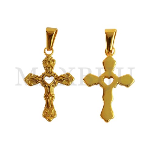 Stainless Steel Cross charm Pendant (39mm)