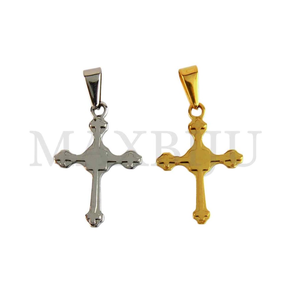 Stainless Steel Cross charm Pendant (30mm)
