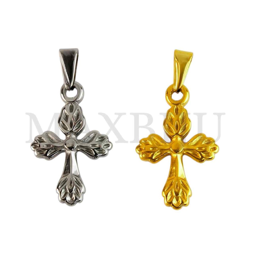 Stainless Steel Cross charm Pendant (26mm)