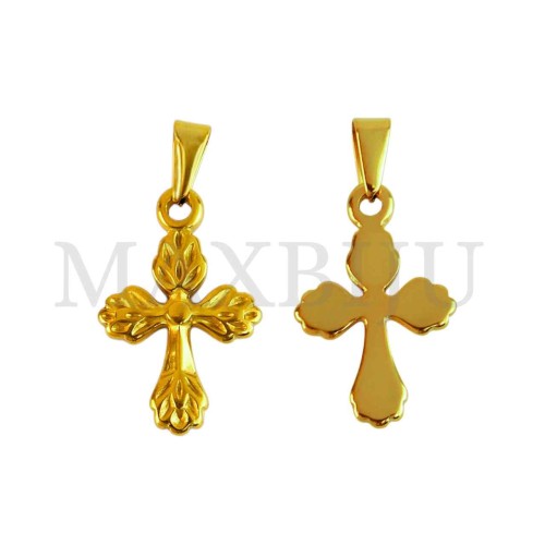 Stainless Steel Cross charm Pendant (26mm)