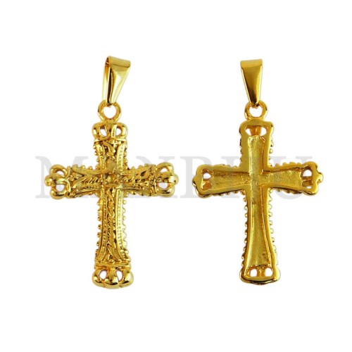 Stainless Steel Cross charm Pendant (34mm)