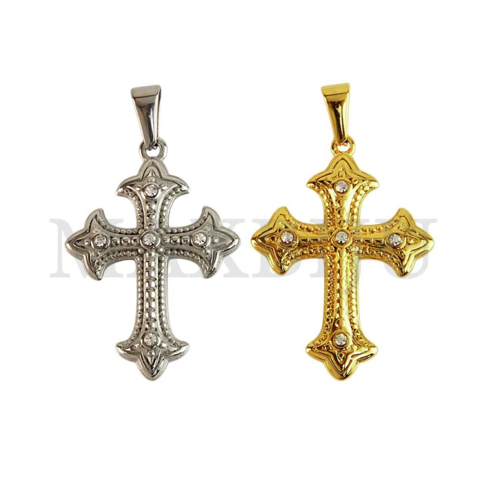 Stainless Steel Cross charm Pendant (30mm)