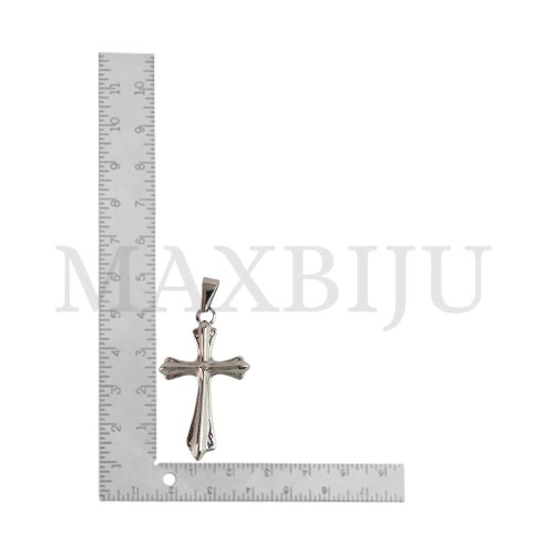 Stainless Steel Cross charm Pendant (37mm)