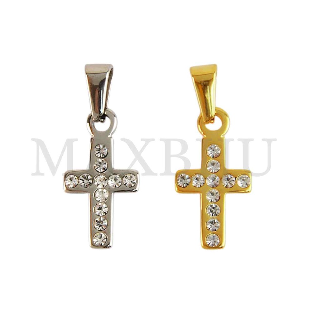 Stainless Steel Cross charm Pendant (21mm)