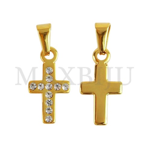 Stainless Steel Cross charm Pendant (21mm)