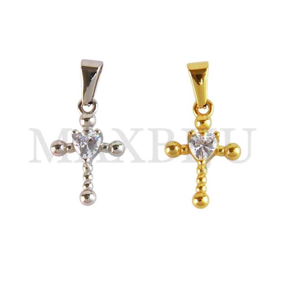 Stainless Steel Cross charm Pendant (20mm)
