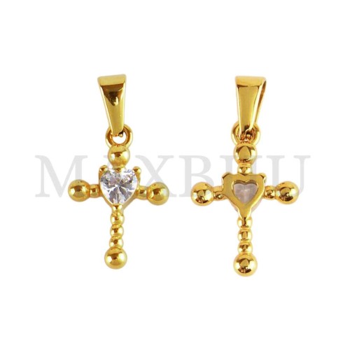 Stainless Steel Cross charm Pendant (20mm)