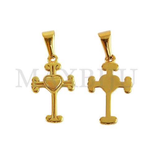 Stainless Steel Cross charm Pendant (22mm)