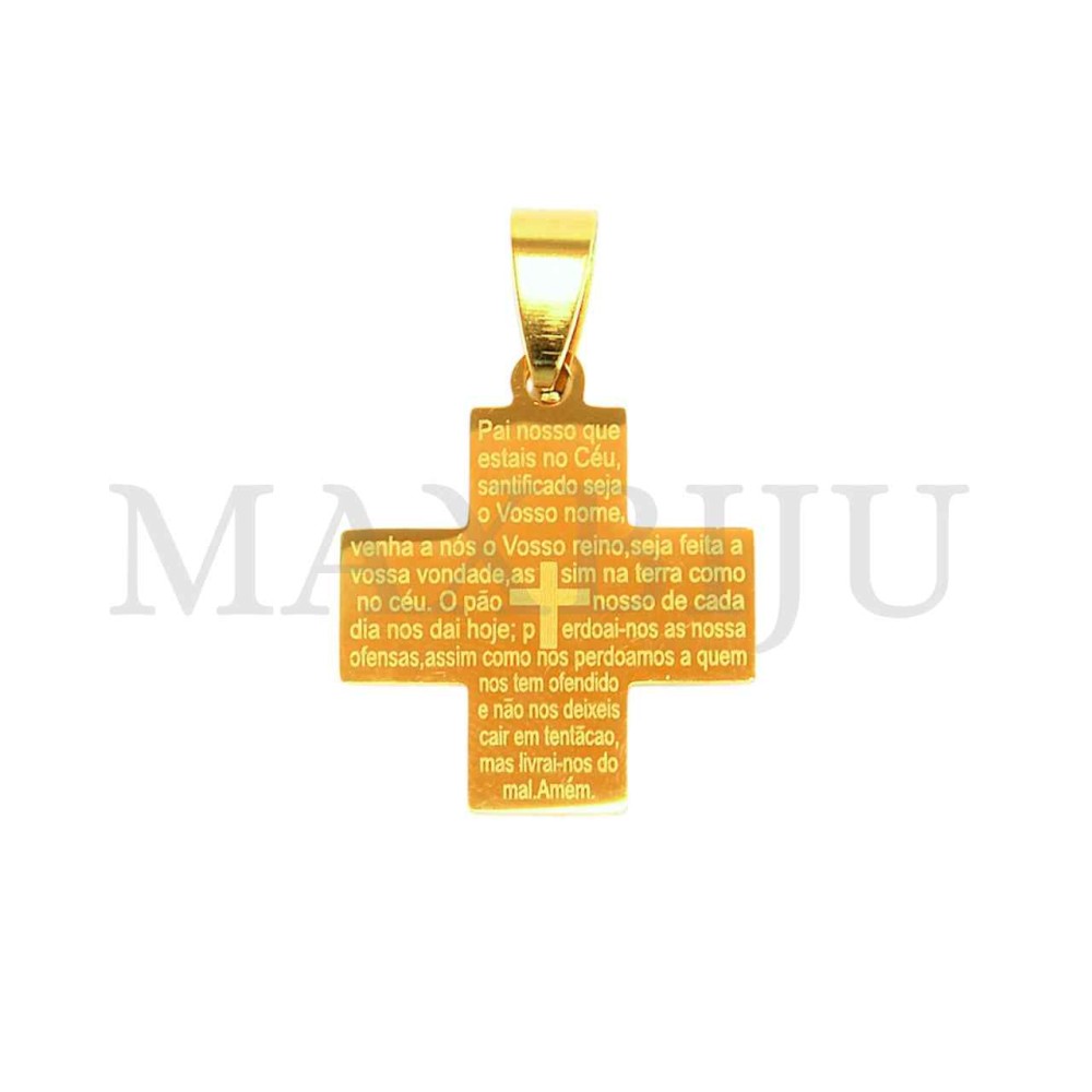 Stainless Steel Cross charm Pendant (25mm)