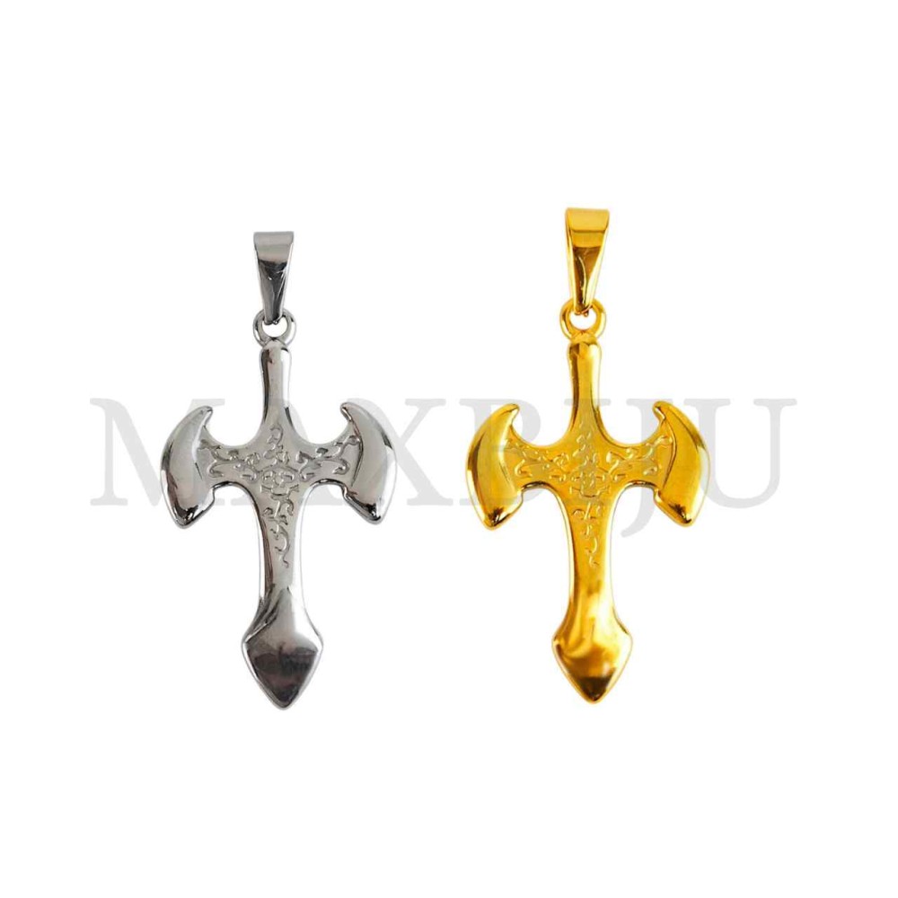 Stainless Steel Cross charm Pendant (48mm)