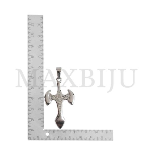 Stainless Steel Cross charm Pendant (48mm)