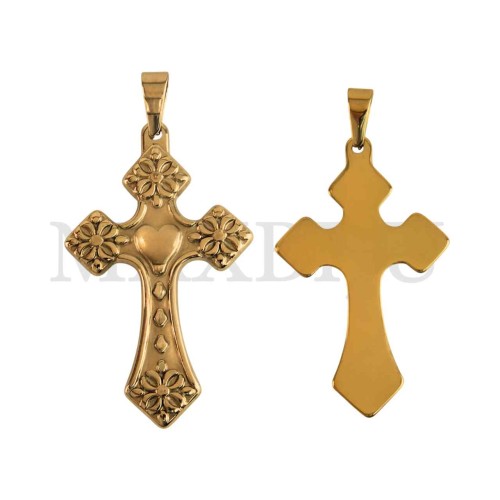 Stainless Steel Cross charm Pendant (51mm)