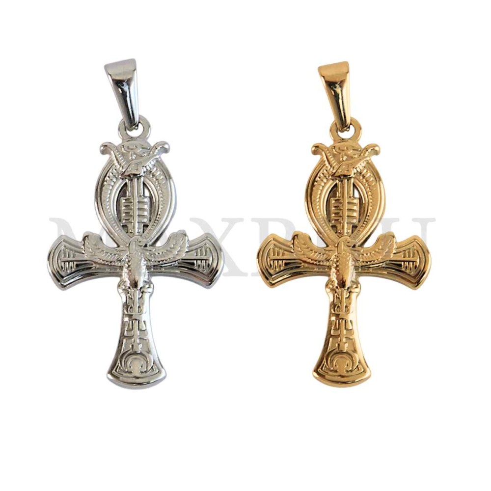 Stainless Steel Cross charm Pendant (34mm)