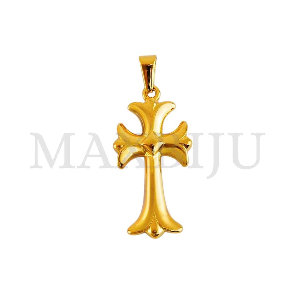Stainless Steel Cross charm Pendant (34mm)