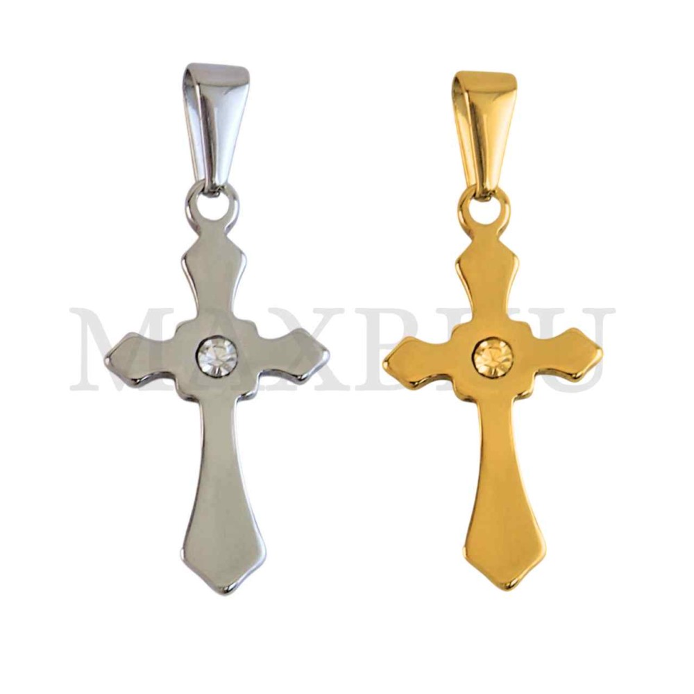 Stainless Steel Cross charm Pendant (30mm)