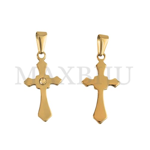 Stainless Steel Cross charm Pendant (30mm)