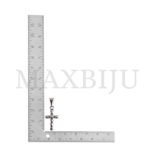 Stainless Steel Cross charm Pendant (24mm)