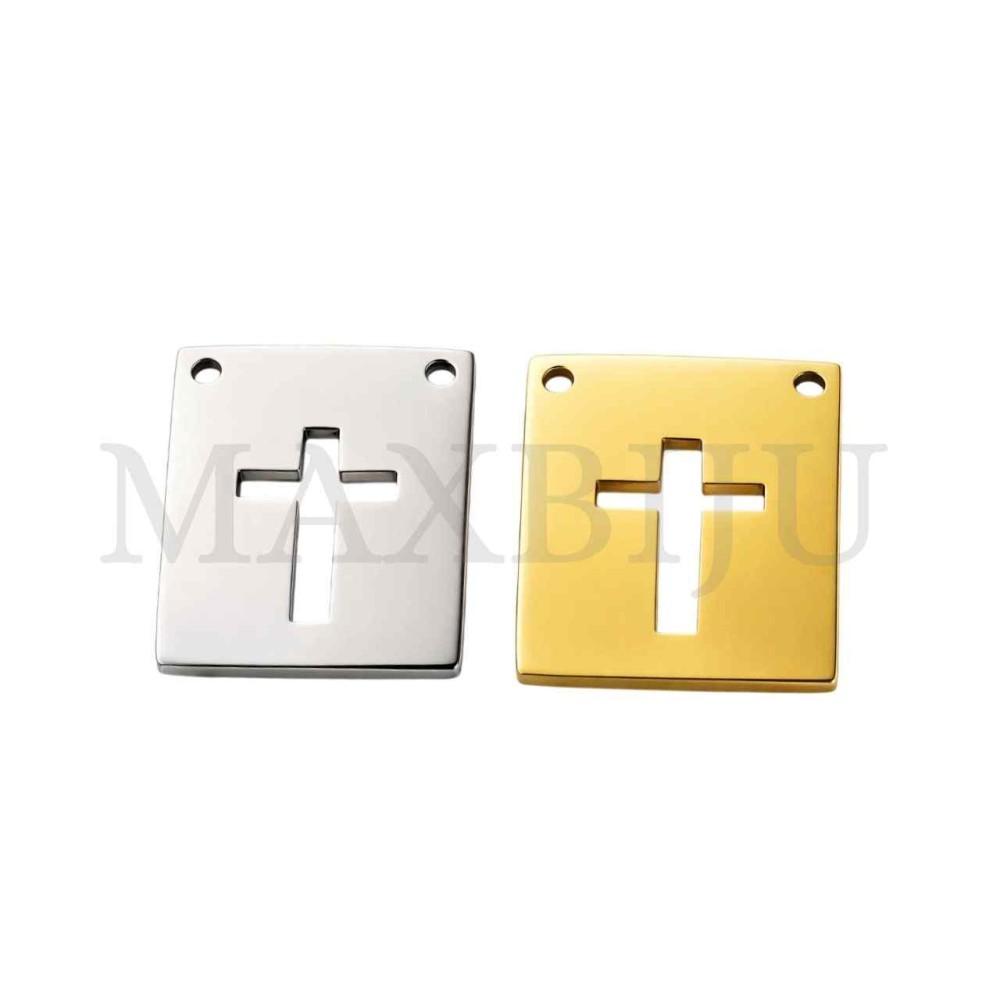 Stainless Steel Scapular - Cross 13x16mm