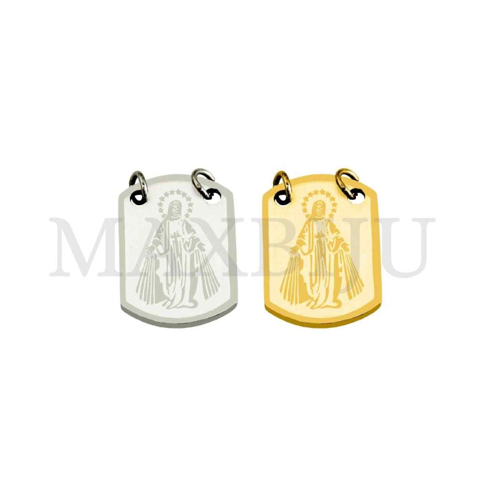 Stainless Steel Scapular - Virgin Mary 13x18mm