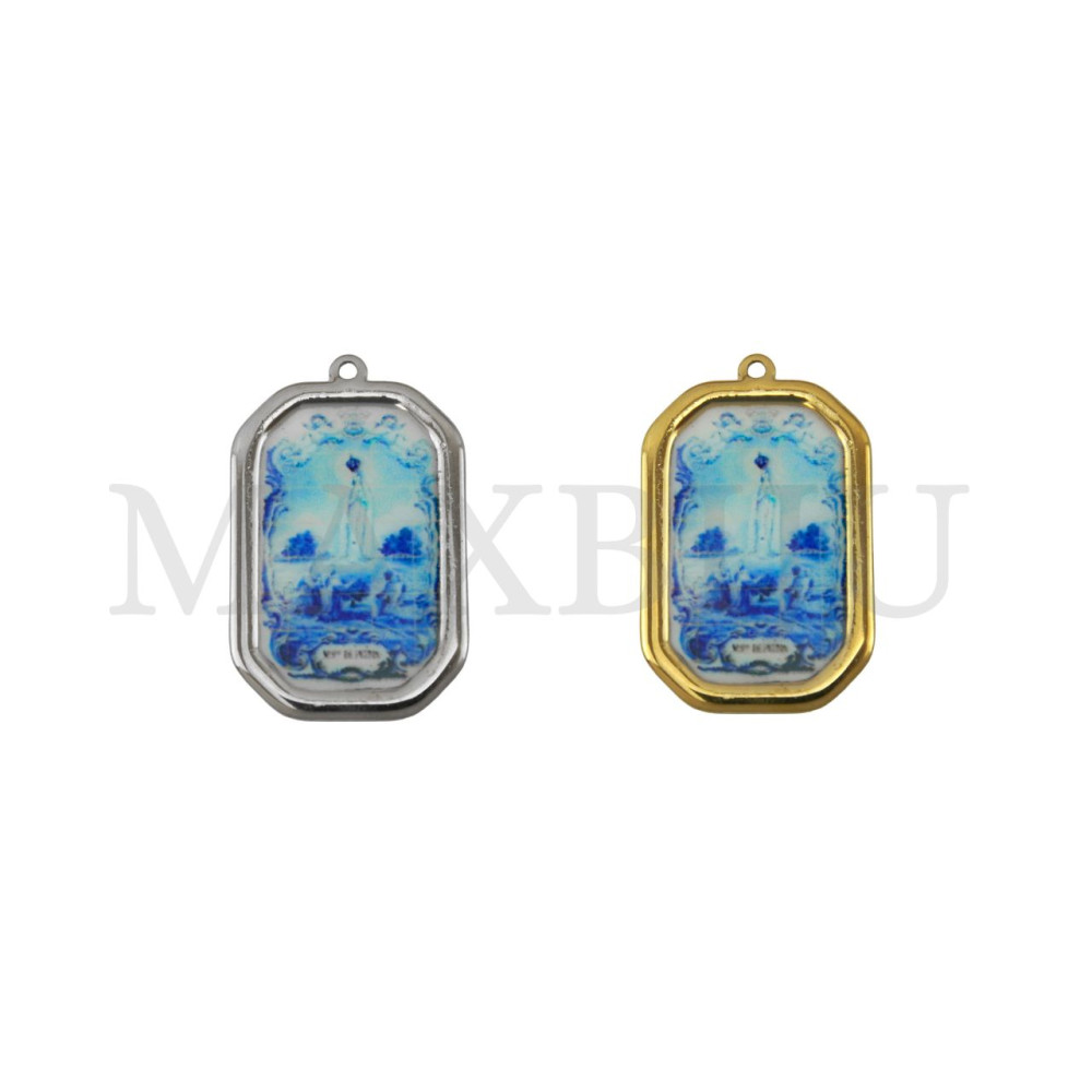Stainless Steel Earrings – Virgin Mary 22x35mm