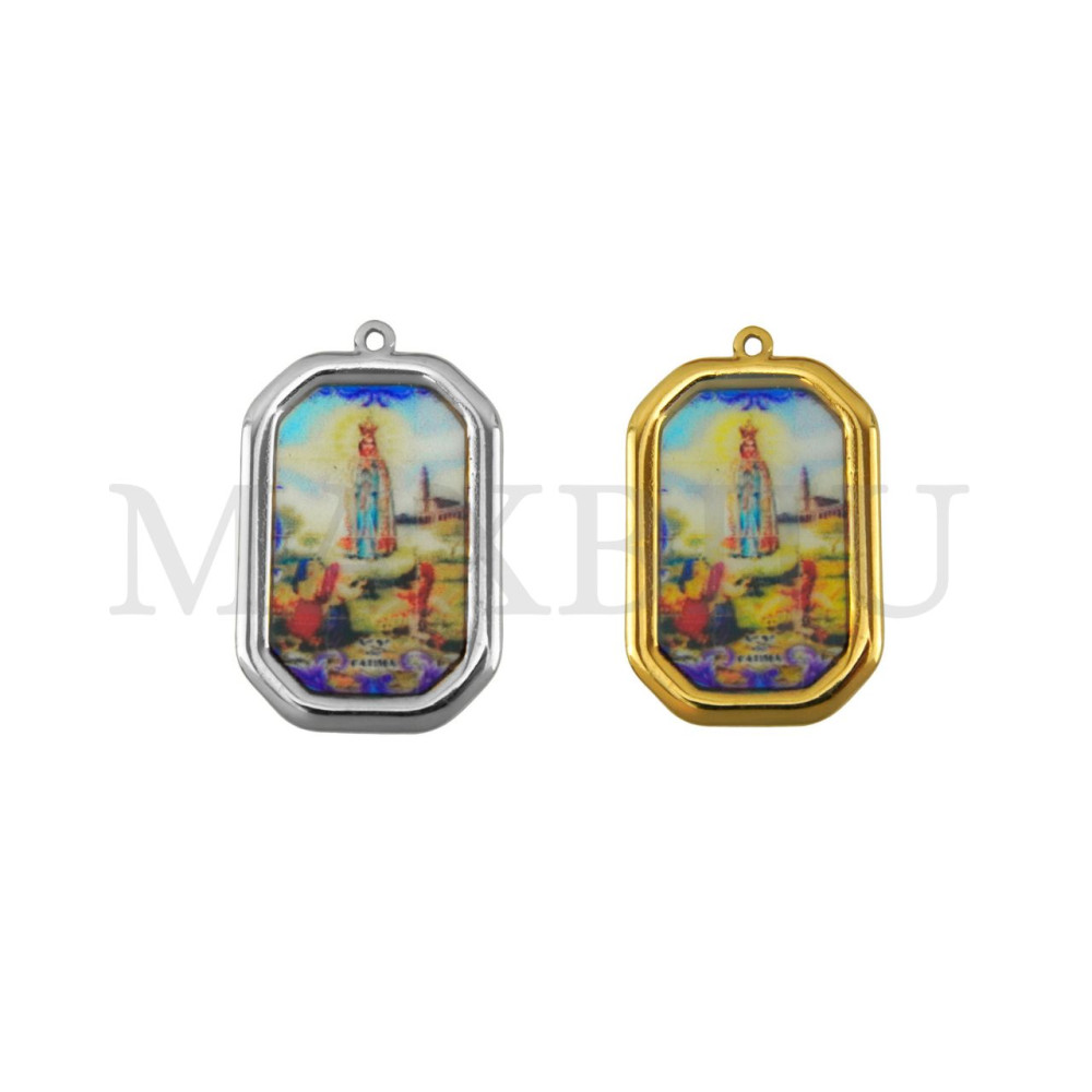 Stainless Steel Earrings – Virgin Mary 22x35mm