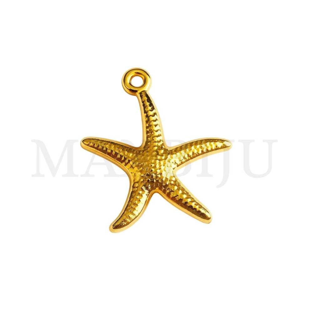 Stainless Steel Pendant - Starfish 15x9mm