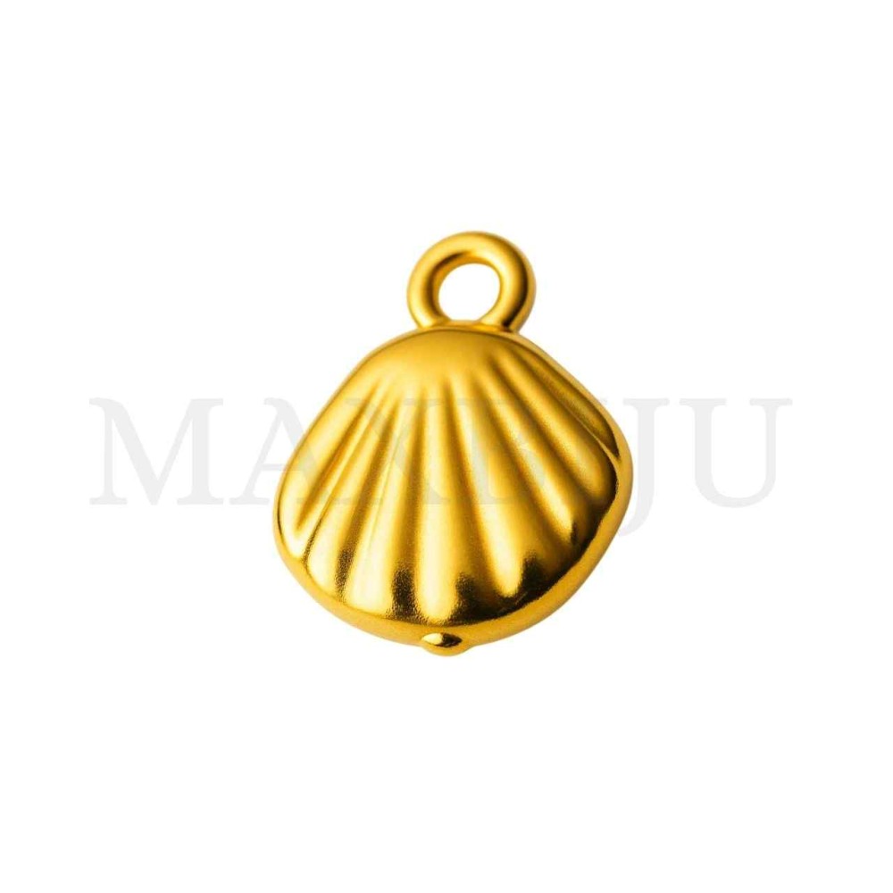 Stainless Steel Pendant - Shell 8x9mm
