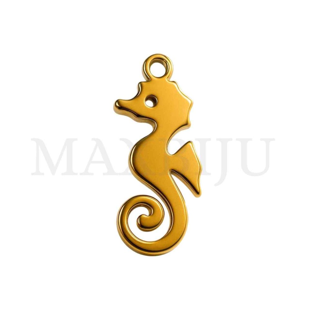 Stainless Steel Pendant - Sea Horse 8x18mm