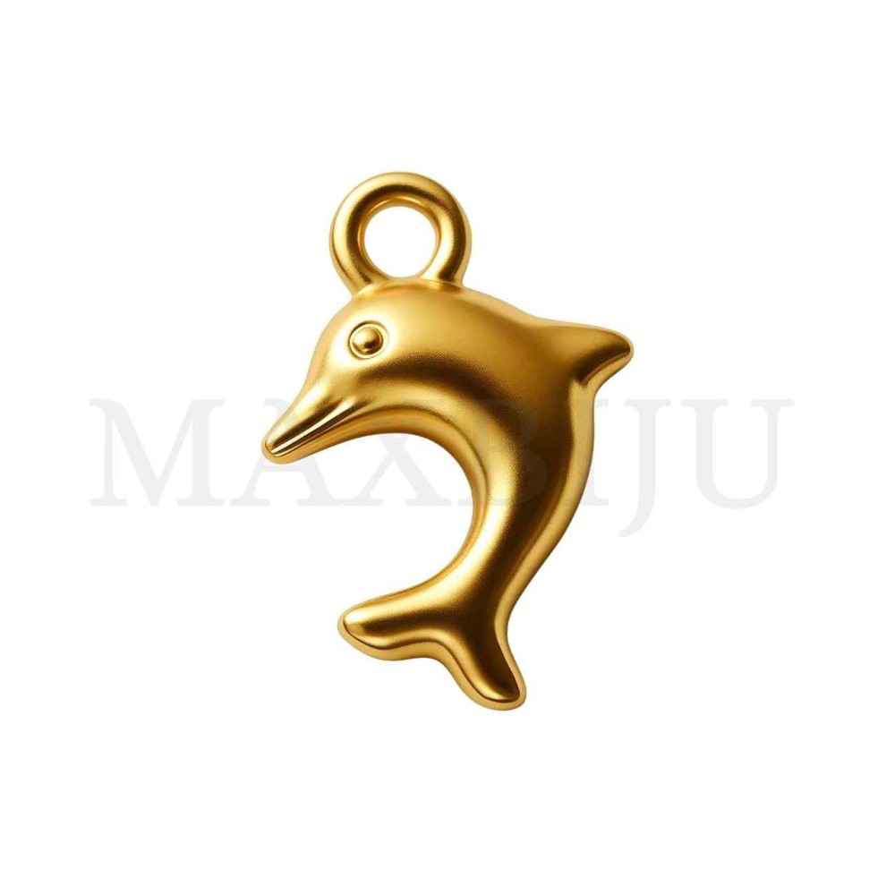 Stainless Steel Pendant - Dolphin 6x10mm