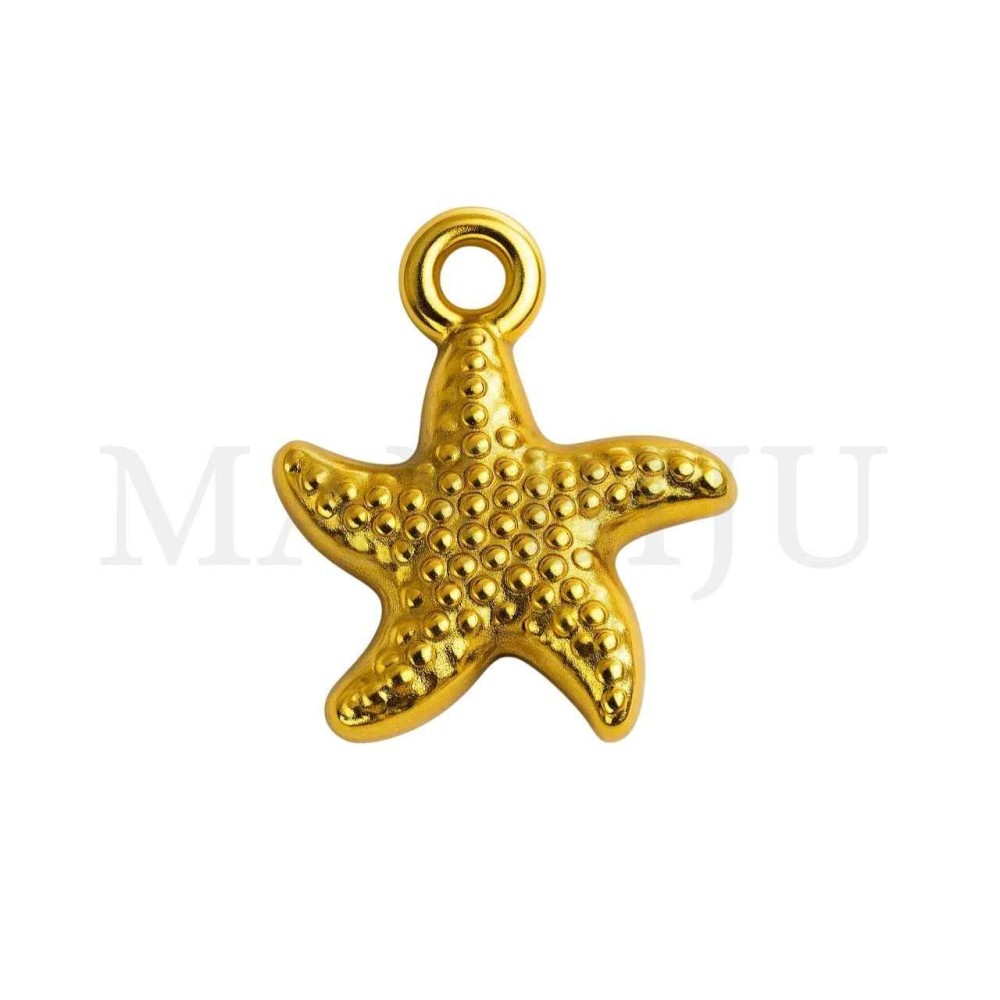 Stainless Steel Pendant - Starfish 12x14mm