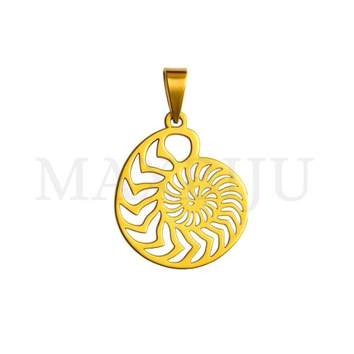 Stainless Steel Pendant - Shell 30x33mm