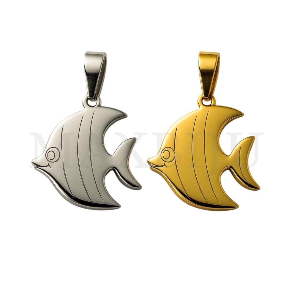 Stainless Steel Pendant -Fish 25x16mm
