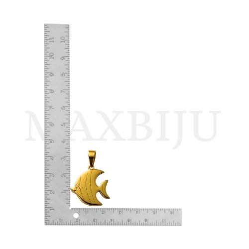 Stainless Steel Pendant -Fish 25x16mm