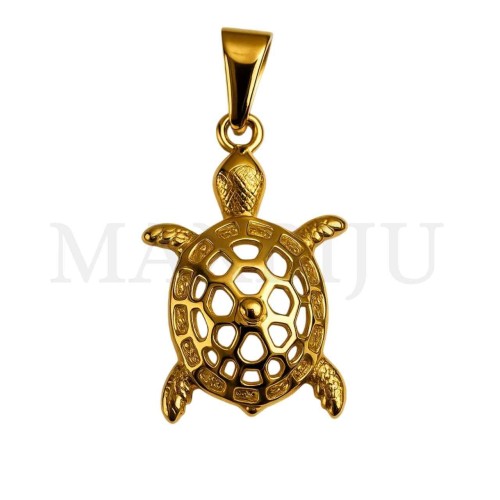 Stainless Steel Pendant -Turtle 23x39mm