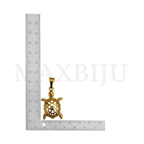 Stainless Steel Pendant -Turtle 23x39mm