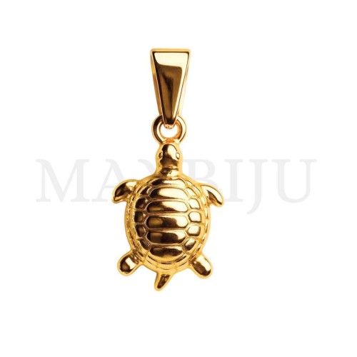 Stainless Steel Pendant - Turtle 15x21mm