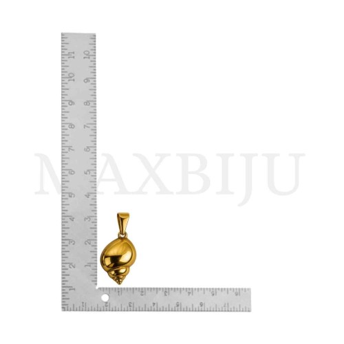 Stainless Steel Pendant - Shell 14x22mm