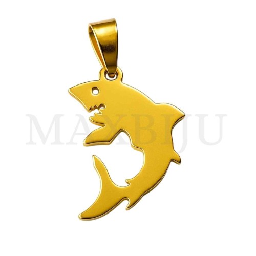 Stainless Steel Pendant - Shark 35x28mm